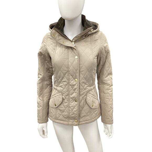 Barbour Quilted Jacket in Beige - Picture 1 of 8
